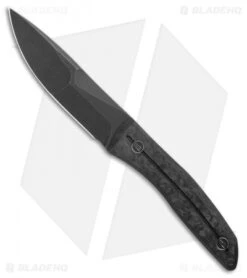 Front Page 9 WE Knife Co. Reazio Fixed Blade Knife Shred CF (4.15" Black Stonewash) 921B