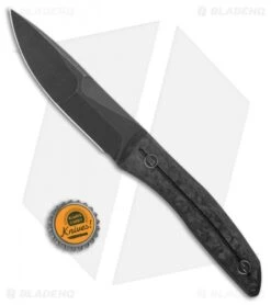 WE Knife Co. Reazio Fixed Blade Knife Shred CF (4.15" Black Stonewash) 921B 7 WE Knife Co. Reazio Fixed Blade Knife Shred CF (4.15" Black Stonewash) 921B -We Knife Co. WE Knife Co Reazio Shred CF Black SW 921B BHQ 103134 jr bottlecap 1