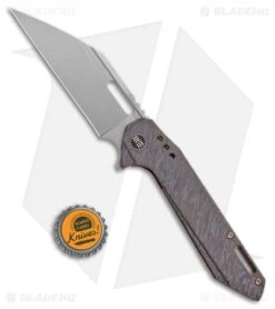 WE Knife Co. Roxi 4 Frame Lock Knife Flamed Ti (3.9" Stonewash) 916A -We Knife Co. WE Knife Co Roxi 4 FL Flamed Ti SW 916A BHQ 99824 jr bottlecap