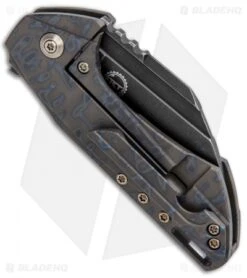WE Knife Co. Roxi Frame Lock Knife Blue/Bronze Ti (2.6" Black Stonewash) 820C 6 WE Knife Co. Roxi Frame Lock Knife Blue/Bronze Ti (2.6" Black Stonewash) 820C -We Knife Co. WE Knife Co Roxi FL Blue Bronze Ti Black SW 820C BHQ 93254 jr side