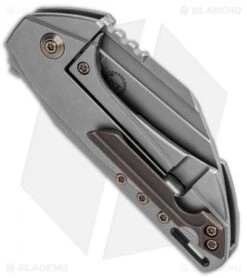 WE Knife Co. Roxi Frame Lock Knife Gray Ti (2.6" Stonewash) 820A -We Knife Co. WE Knife Co Roxi FL Gray Ti SW 820A BHQ 92538 jr side 2