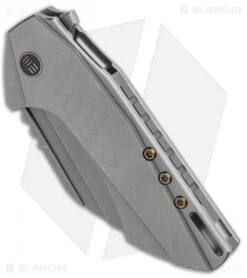 WE Knife Co. Roxi Frame Lock Knife Gray Ti (2.6" Stonewash) 820A -We Knife Co. WE Knife Co Roxi FL Gray Ti SW 820A BHQ 92538 jr spine 2