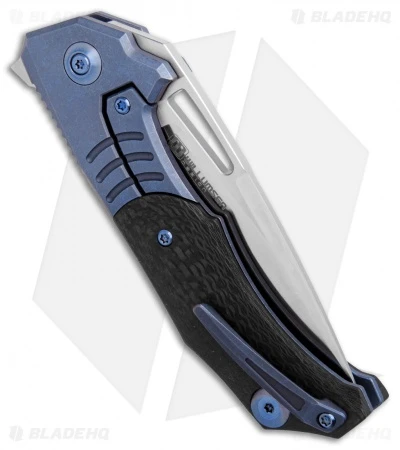 WE Knife Co. Willumsen STIXX Frame Lock Knife Blue Ti/CF (3.4" Satin) 817A 2 WE Knife Co. Willumsen STIXX Frame Lock Knife Blue Ti/CF (3.4" Satin) 817A - Image 2