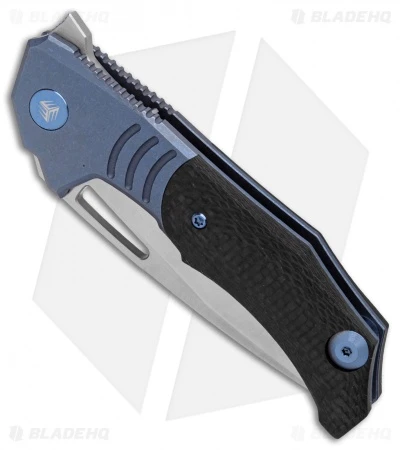 WE Knife Co. Willumsen STIXX Frame Lock Knife Blue Ti/CF (3.4" Satin) 817A 3 WE Knife Co. Willumsen STIXX Frame Lock Knife Blue Ti/CF (3.4" Satin) 817A - Image 3