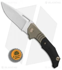 WE Knife Co. Willumsen STIXX Frame Lock Knife Bronze Ti/CF (3.4" Satin) 817B -We Knife Co. WE Knife Co STIXX Bronze Ti Carbon Fiber Satin BHQ 89920 er bottlecap