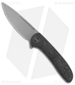 WE Knife Co. Saakshi Liner Lock Knife Marble Carbon Fiber/Gray Liners (3.3" SW)