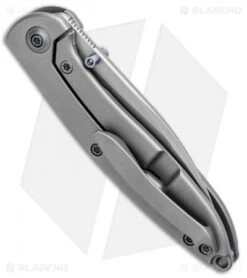 WE Knife Co. Schism Frame Lock Knife Blue Holes (2.8" Stonewash) 908B -We Knife Co. WE Knife Co Schism FL Blue Holes Satin 908B BHQ 97975 jr side