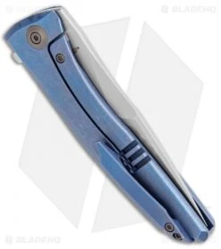 WE Knife Co. Scoppio Frame Lock Knife Blue Ti (3.63" Stonewash) 923A 7 WE Knife Co. Scoppio Frame Lock Knife Blue Ti (3.63" Stonewash) 923A -We Knife Co. WE Knife Co Scoppio Frame Lock Blue Ti SW 923A BHQ 104221 jr side