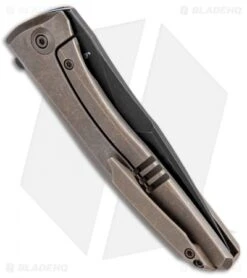 WE Knife Co. Scoppio Frame Lock Knife Bronze Ti (3.63" Black Stonewash) 923C -We Knife Co. WE Knife Co Scoppio Frame Lock Bronze Ti Black SW 923C BHQ 104223 jr side