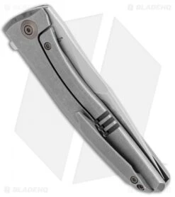 WE Knife Co. Scoppio Frame Lock Knife Gray Ti (3.63" Stonewash) 923B -We Knife Co. WE Knife Co Scoppio Frame Lock Gray Ti SW 923B BHQ 104222 jr side