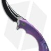 We Knife Co. Sea Monster Frame Lock Knife Purple Ti (3.3" Black) 713A