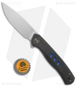 WE Knife Co. Seer Frame Lock Knife Black Titanium (3.5" Satin) -We Knife Co. WE Knife Co Seer FL Black Ti Satin WE20015 1 BHQ 134076 jr bottlecap