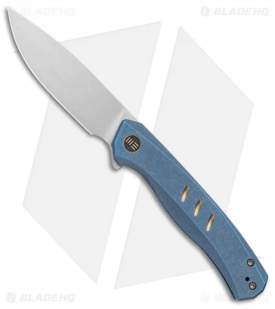 WE Knife Co. Seer Frame Lock Knife Blue Titanium (3.5" Satin) WE20015-2 1 WE Knife Co. Seer Frame Lock Knife Blue Titanium (3.5" Satin) WE20015-2