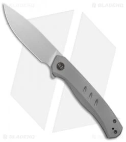 WE Knife Co. Seer Frame Lock Knife Gray Titanium (3.5" Satin)