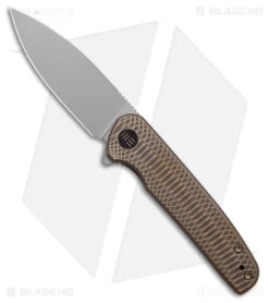 WE Knife Co. Shakan Frame Lock Knife Bronze/Gold Titanium (2.97" BB) WE20052C-2