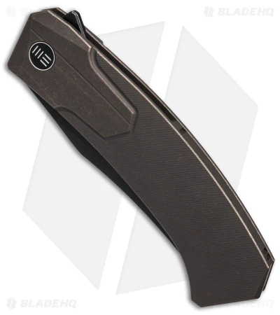 WE Knife Co. Shuddan Frame Lock Knife Bronze Titanium (3.48" Black SW) WE21015-3 2 WE Knife Co. Shuddan Frame Lock Knife Bronze Titanium (3.48" Black SW) WE21015-3 - Image 2