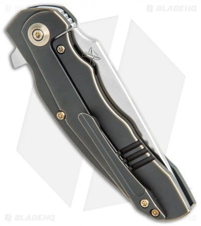 WE Knife Co. Skreech Flipper Knife Antique Bronze Ti (3.3" Satin) 2014A 3 WE Knife Co. Skreech Flipper Knife Antique Bronze Ti (3.3" Satin) 2014A - Image 3