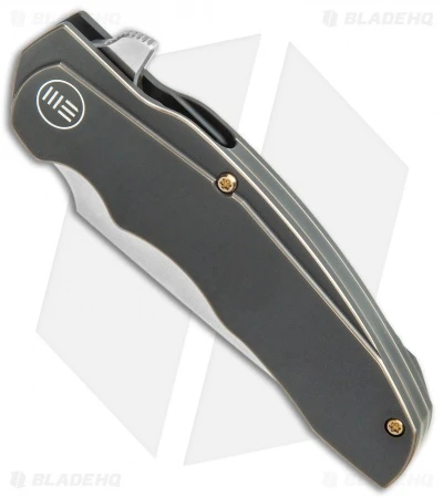 WE Knife Co. Skreech Flipper Knife Antique Bronze Ti (3.3" Satin) 2014A 2 WE Knife Co. Skreech Flipper Knife Antique Bronze Ti (3.3" Satin) 2014A - Image 2