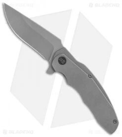WE Knife Co. Skreech Flipper Knife Gray Ti (3.3" Stonewash) 2014B
