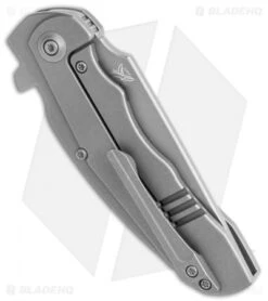 WE Knife Co. Skreech Flipper Knife Gray Ti (3.3" Stonewash) 2014B -We Knife Co. WE Knife Co Skreech Flipper Gray Ti SW BHQ 118847 jr side