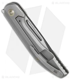We Knife Co. Slipstream Frame Lock Knife Gray Ti (3.75" Black) 714B -We Knife Co. WE Knife Co Slipstream Gray Ti sw 714B BHQ 77532 er side