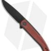 WE Knife Co. Smooth Sentinel Frame Lock Knife Black Ti/Cuibourtia (3" Black SW)