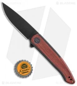 WE Knife Co. Smooth Sentinel Frame Lock Knife Black Ti/Cuibourtia (3" Black SW) 7 WE Knife Co. Smooth Sentinel Frame Lock Knife Black Ti/Cuibourtia (3" Black SW) -We Knife Co. WE Knife Co Smooth Sentinel Frame Lock Knife Black Ti Cuibourtia BHQ 13905 td size