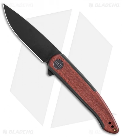 WE Knife Co. Smooth Sentinel Frame Lock Knife Black Ti/Cuibourtia (3" Black SW) 1 WE Knife Co. Smooth Sentinel Frame Lock Knife Black Ti/Cuibourtia (3" Black SW)