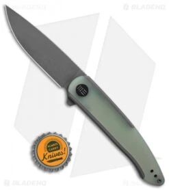 WE Knife Co. Smooth Sentinel Frame Lock Knife Gray Titanium/Natural G-10 (3" SW) 7 WE Knife Co. Smooth Sentinel Frame Lock Knife Gray Titanium/Natural G-10 (3" SW) -We Knife Co. WE Knife Co Smooth Sentinel Frame Lock Knife Black Ti Gray BHQ 13904 td size