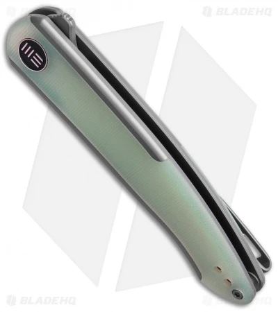 WE Knife Co. Smooth Sentinel Frame Lock Knife Gray Titanium/Natural G-10 (3" SW) 2 WE Knife Co. Smooth Sentinel Frame Lock Knife Gray Titanium/Natural G-10 (3" SW) - Image 2