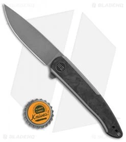 WE Knife Co. Smooth Sentinel Frame Lock Knife Gray Titanium/Marble CF (3" SW) -We Knife Co. WE Knife Co Smooth Sentinel Frame Lock Knife Gray Ti Marble CF BHQ 13903 td size