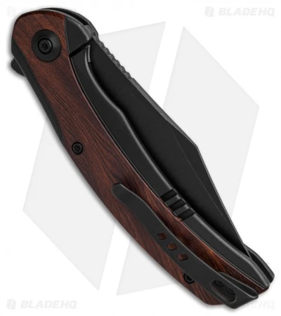 WE Knife Co. Snick Frame Lock Knife Black Ti/Cuibourtia Wood (3.5" Black SW) 3 WE Knife Co. Snick Frame Lock Knife Black Ti/Cuibourtia Wood (3.5" Black SW) - Image 3