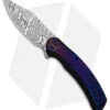 WE Knife Co. Snick Frame Lock Knife Black Titanium/Timascus (3.5" Damascus)