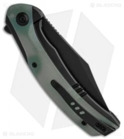 WE Knife Co. Snick Frame Lock Knife Black Ti/Natural Jade G-10 (3.5" Black SW) 7 WE Knife Co. Snick Frame Lock Knife Black Ti/Natural Jade G-10 (3.5" Black SW) -We Knife Co. WE Knife Co Snick Frame Lock Knife Black Ti Natural Jade G 10 3in 5cm Stonewash BHQ 137725 td side