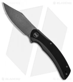WE Knife Co. Snick Frame Lock Knife Gray Ti/Black G-10 (3.5" Stonewash)