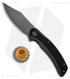 WE Knife Co. Snick Frame Lock Knife Gray Ti/Black G-10 (3.5" Stonewash) -We Knife Co. WE Knife Co Snick Frame Lock Knife Gray Ti Black G 10 3in 5cm Stonewash BHQ 137723 td size