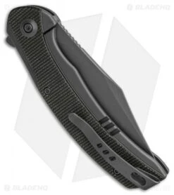 WE Knife Co. Snick Frame Lock Knife Gray Ti/Dark Green Micarta (3.5" Stonewash) -We Knife Co. WE Knife Co Snick Frame Lock Knife Gray Ti Dark Green Micarta 3in 5cm Stonewash BHQ 137726 td side