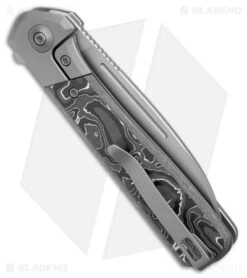 WE Knife Co. Soothsayer Frame Lock Knife Al CF/Gray Ti (3.5" BB) WE20050-3 -We Knife Co. WE Knife Co Soothsayer FL Al CF Gray Ti BB BHQ 165206 jr side