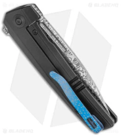 WE Knife Co. Speedster Frame Lock Knife Black Ti (3.5" Damasteel) 21021B-DS1 -We Knife Co. WE Knife Co Speedster FL Black Ti Damasteel BHQ 144134 jr side