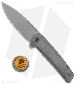 WE Knife Co. Speedster Frame Lock Knife Gray Titanium (3.5" BB) 21021B-1 -We Knife Co. WE Knife Co Speedster FL Gray Ti BB BHQ 144130 jr bottlecap
