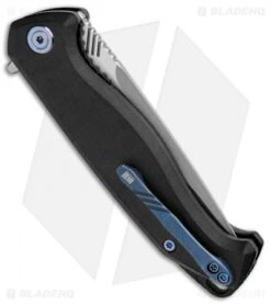 WE Knife Co. Streak Liner Lock Knife Black G-10 (3.4" Stonewash) 818F -We Knife Co. WE Knife Co Streak LL Black G 10 SW 818F BHQ 92533 jr side