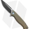 WE Knife Co. Streak Liner Lock Knife Tan G-10 (3.4" Black Stonewash) 818A