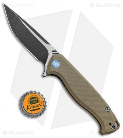 WE Knife Co. Streak Liner Lock Knife Tan G-10 (3.4" Black Stonewash) 818A 4 WE Knife Co. Streak Liner Lock Knife Tan G-10 (3.4" Black Stonewash) 818A - Image 4