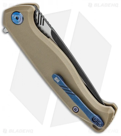 WE Knife Co. Streak Liner Lock Knife Tan G-10 (3.4" Black Stonewash) 818A 3 WE Knife Co. Streak Liner Lock Knife Tan G-10 (3.4" Black Stonewash) 818A - Image 3