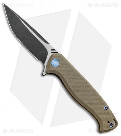 WE Knife Co. Streak Liner Lock Knife Tan G-10 (3.4" Black Stonewash) 818A 1 WE Knife Co. Streak Liner Lock Knife Tan G-10 (3.4" Black Stonewash) 818A