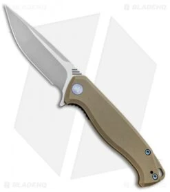 WE Knife Co. Streak Liner Lock Knife Tan G-10 (3.4" Stonewash) 818D