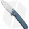 WE Knife Co. Subjugator Frame Lock Knife Blue Titanium (3.5" Satin)