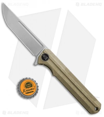 WE Knife Co. Syncro Integral Frame Lock Knife Gold Ti (3.8" Stonewash) 909B 4 WE Knife Co. Syncro Integral Frame Lock Knife Gold Ti (3.8" Stonewash) 909B - Image 4
