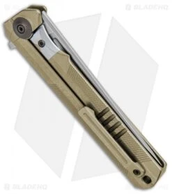 WE Knife Co. Syncro Integral Frame Lock Knife Gold Ti (3.8" Stonewash) 909B 7 WE Knife Co. Syncro Integral Frame Lock Knife Gold Ti (3.8" Stonewash) 909B -We Knife Co. WE Knife Co Syncro Integral FL Gold Ti SW 909B BHQ 96896 jr side