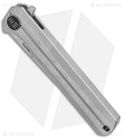 WE Knife Co. Syncro Integral Frame Lock Knife Gray Ti (3.8" Stonewash) 909C -We Knife Co. WE Knife Co Syncro Integral FL Gray Ti SW 909C BHQ 96897 jr spine